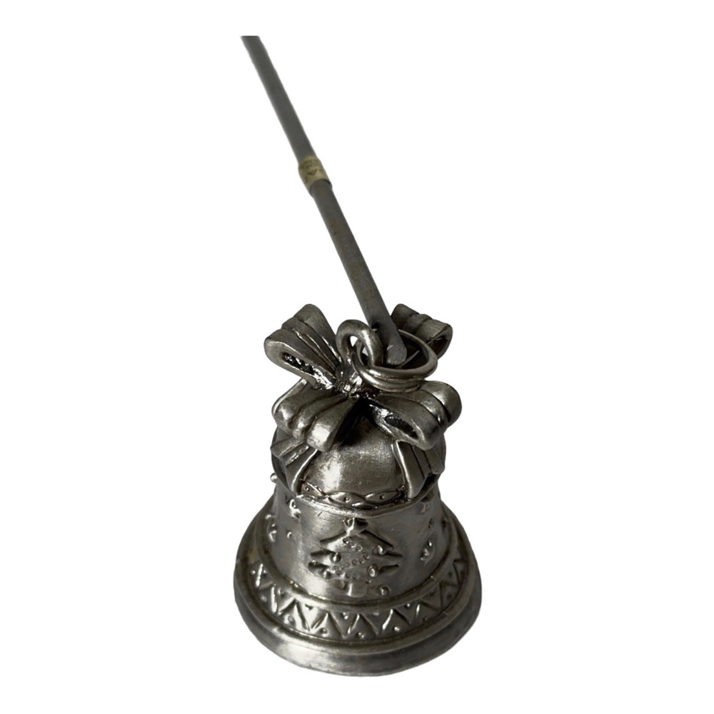 Ganz Pewter Candle Snuffer Christmas Tree with Bow Holiday Season